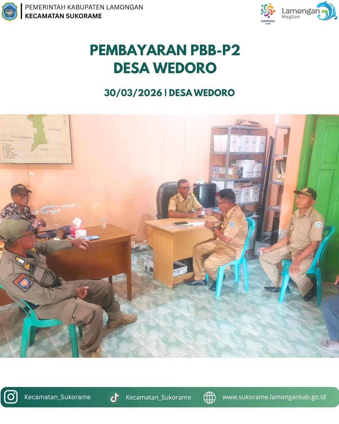 Foto: Pembayaran PBB desa Wedoro