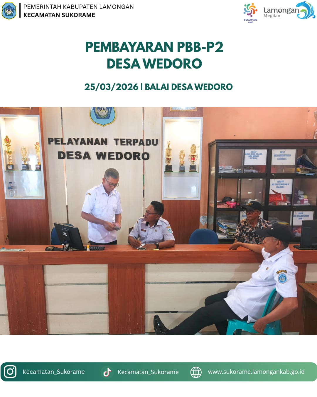 Foto: Penarikan PBB Desa Wedoro