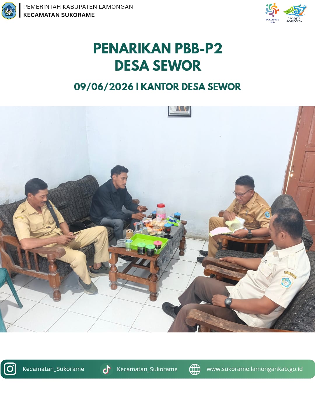 Foto: Pembayaran Pajak Bumi dan Bangunan (PBB) di Desa Sewor