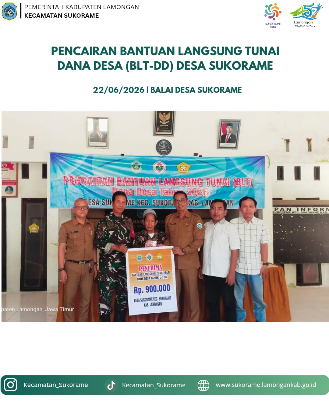 Foto: Pencairan BLT DD di Baldes Sukorame