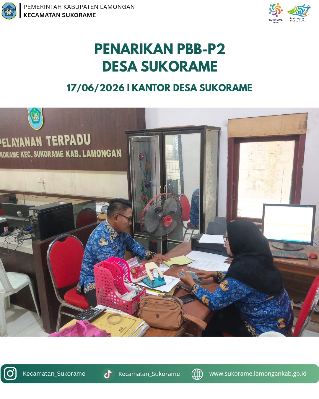 Foto: Penarikan PBB Desa Sukorame
