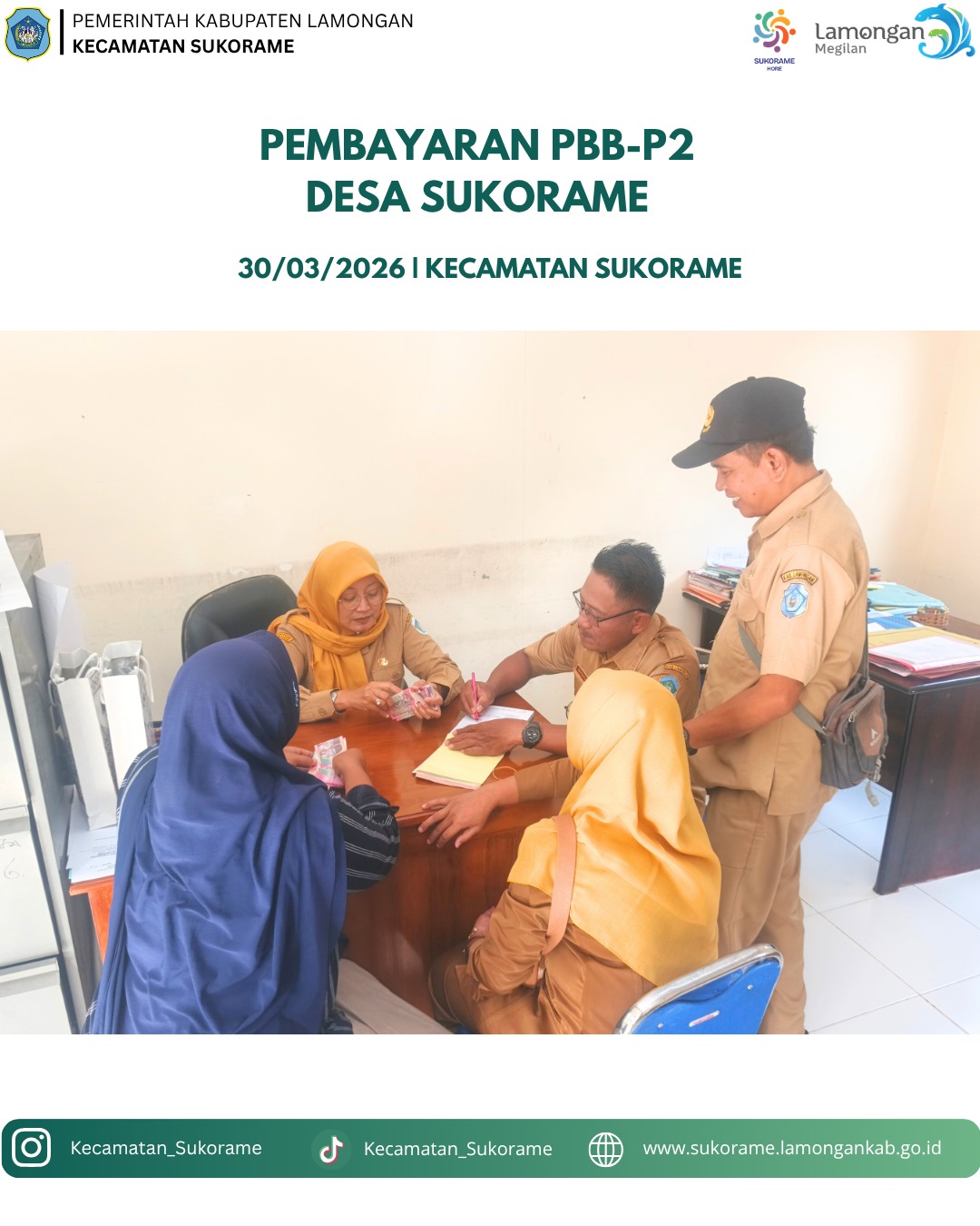 Foto: Pembayaran PBB Desa Sukorame