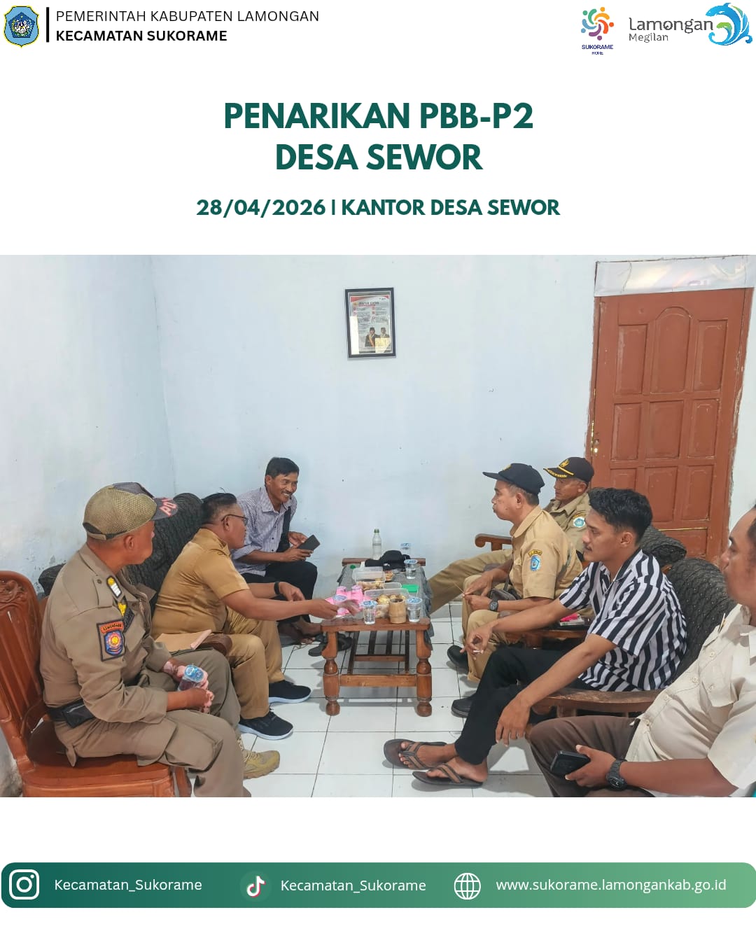 Foto: penarikan Pajak Bumi dan Bangunan (PBB) di Desa Sewor