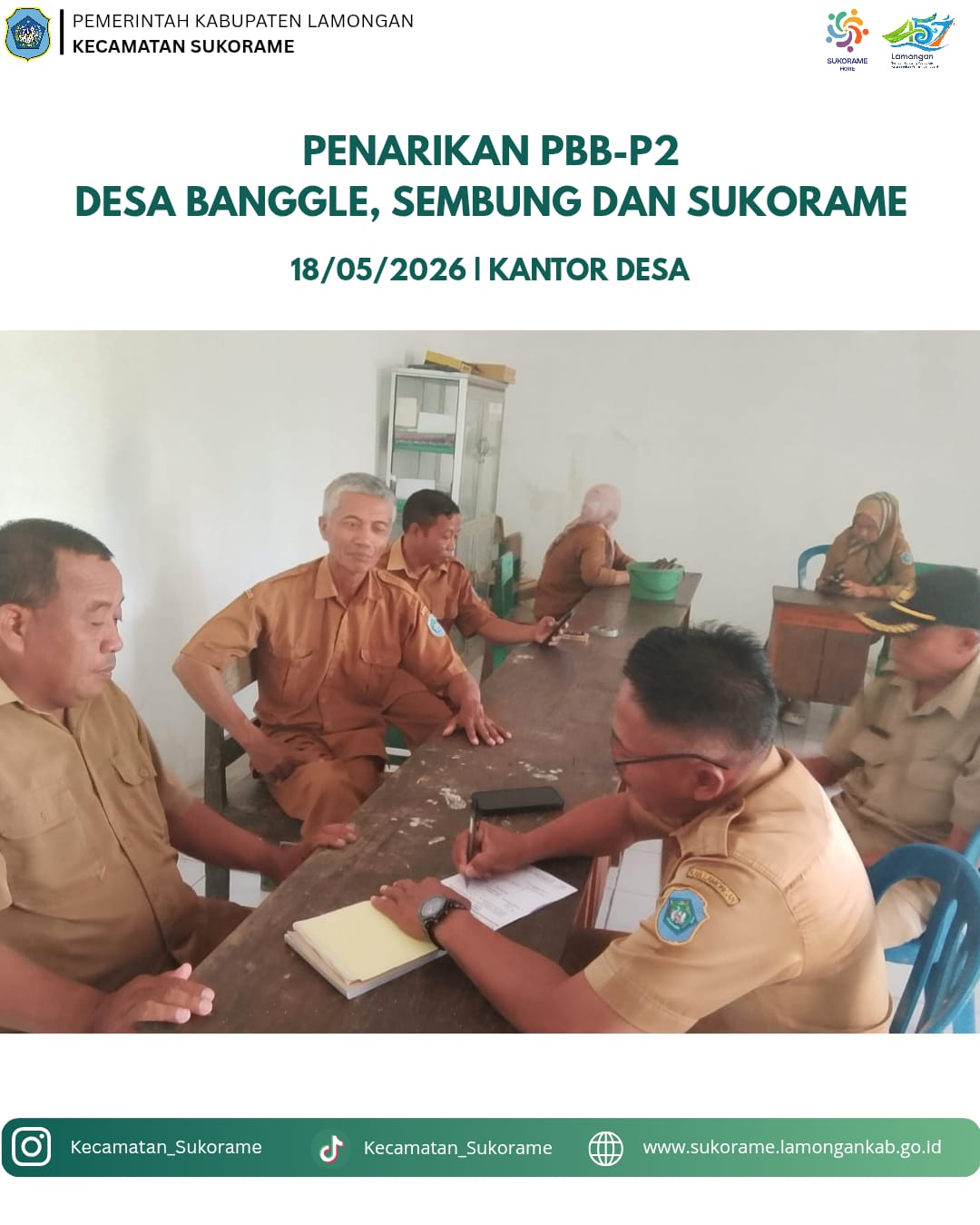Foto: Penarikan PBB desa Sembung, Banggle dan Sukorame