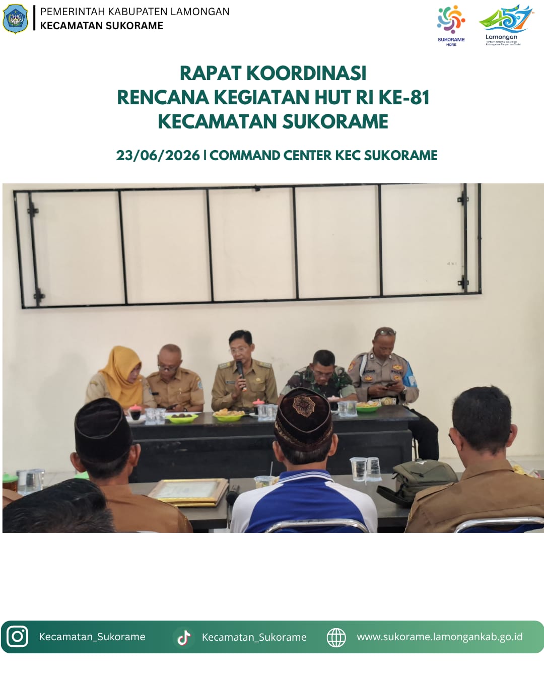Foto: Rapat rencana kegiatan HUT RI Ke-81 Tahun 2026