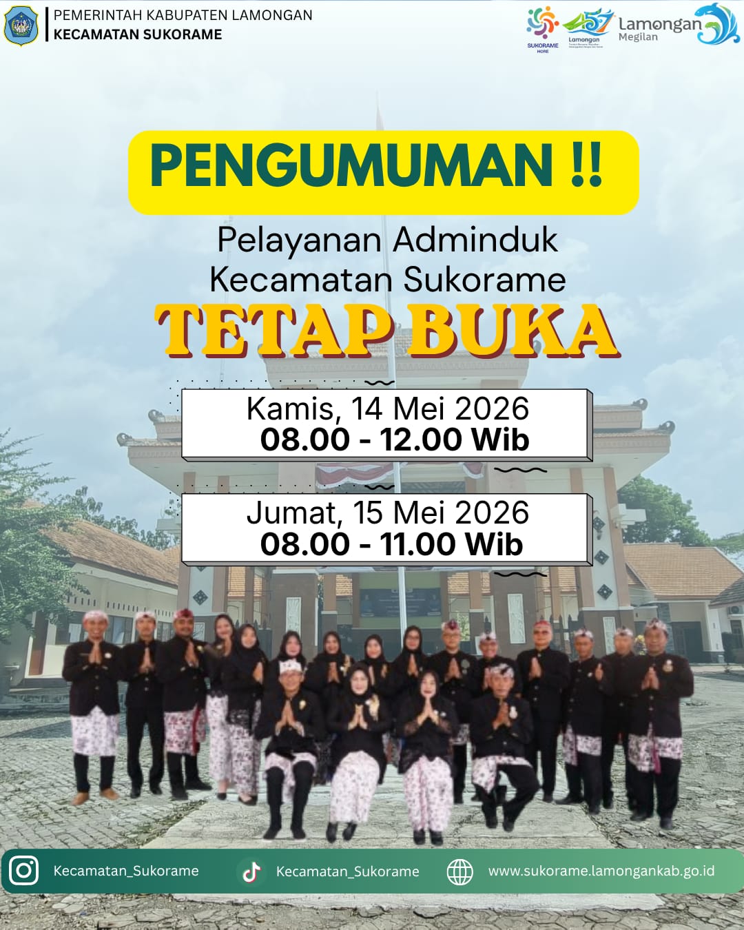 Foto: Libur Cuti bersama kenaikan Isa Almasih Pelayanan adminduk tetap buka