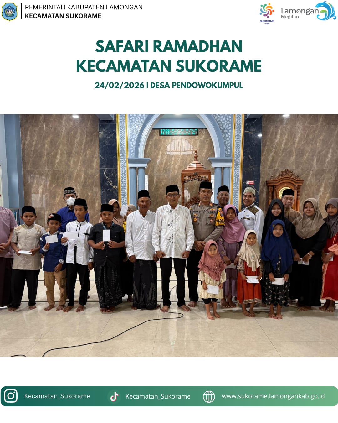 Foto: Safari Ramadhan 1447H di Masjid Jami' Al-Ikhlas Dusun Tulung Desa Pendowokumpul