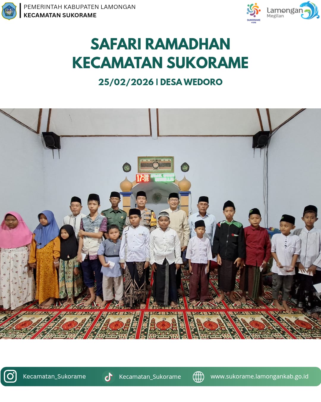 Foto: Safari Ramadhan Hari Kedua di Mushola Al-Hidayah Dusun Wates Desa Wedoro