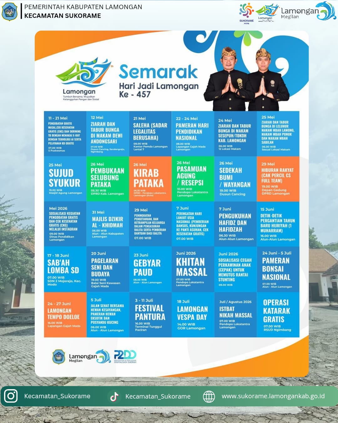 Foto: kalender event hari jadi lamongan