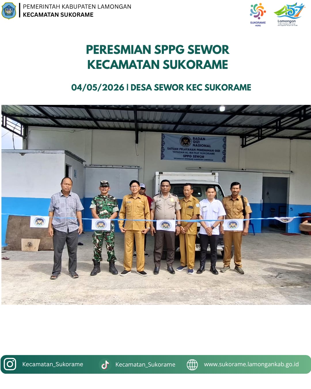 Foto: Peresmian SPPG Desa Sewor
