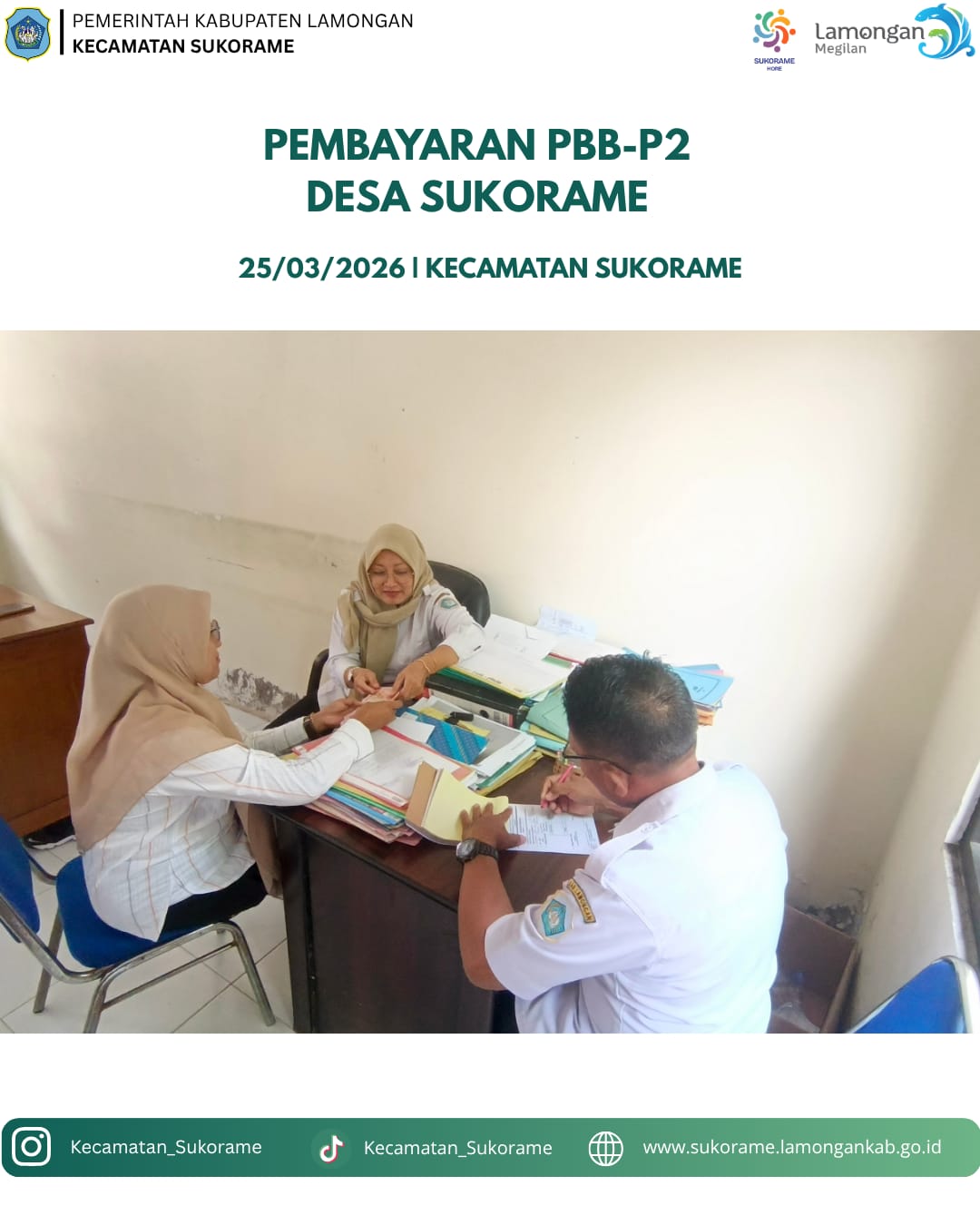 Foto: Penarikan pbb Desa Sukorame