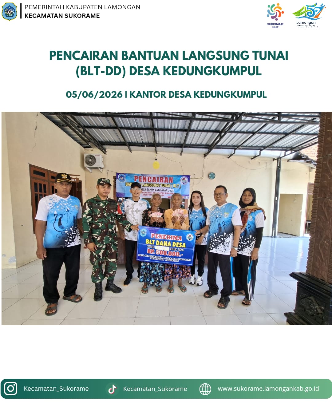 Foto: Pembagian BLT DD Desa Kedungkumpul