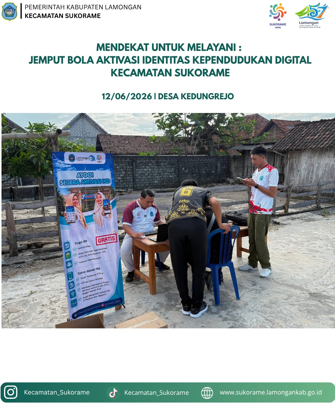 Foto: Mendekat untuk melayani! jemput bola IKD Kecamatan Sukorame