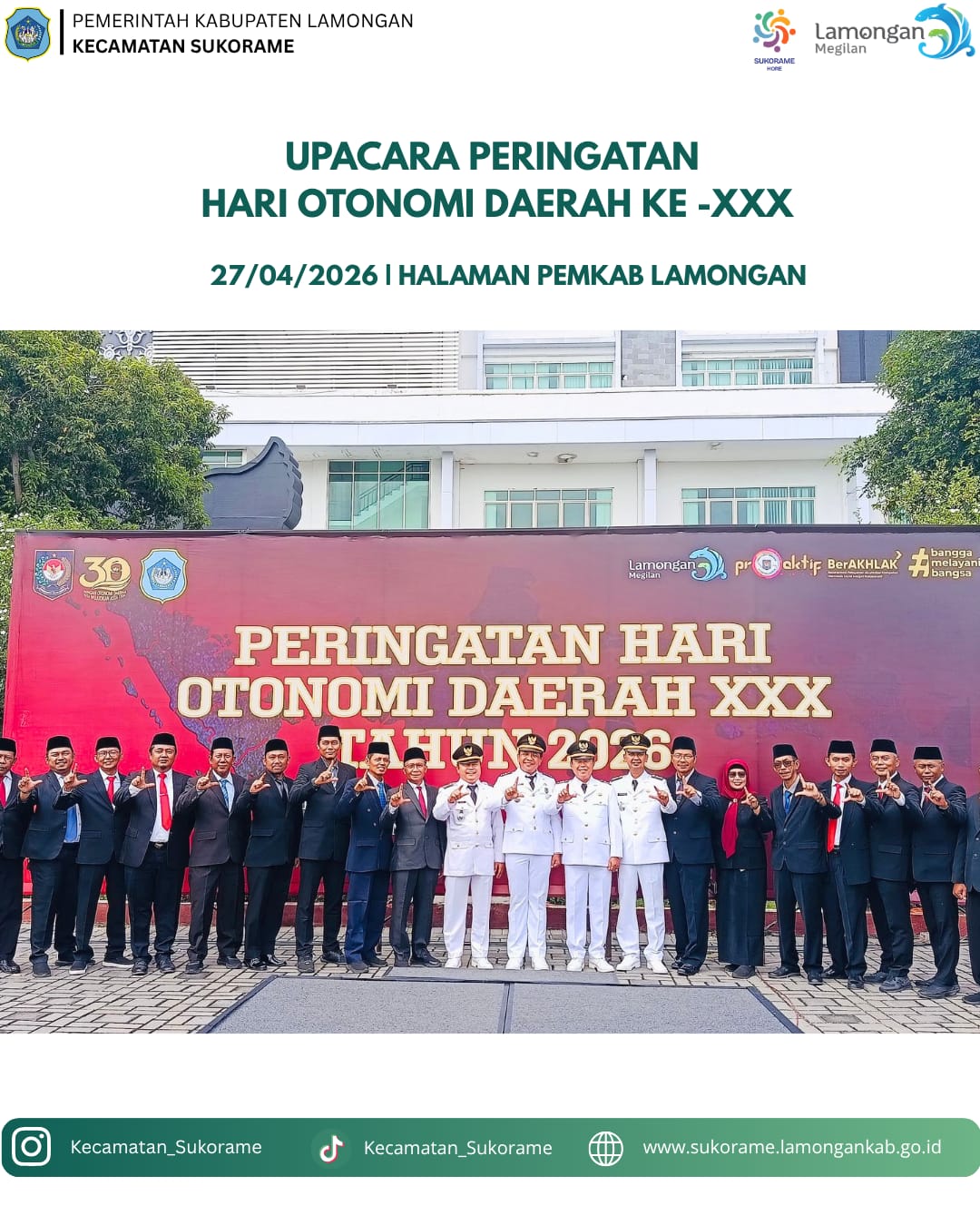 Foto: Upacara peringatan hari otonomi daerah