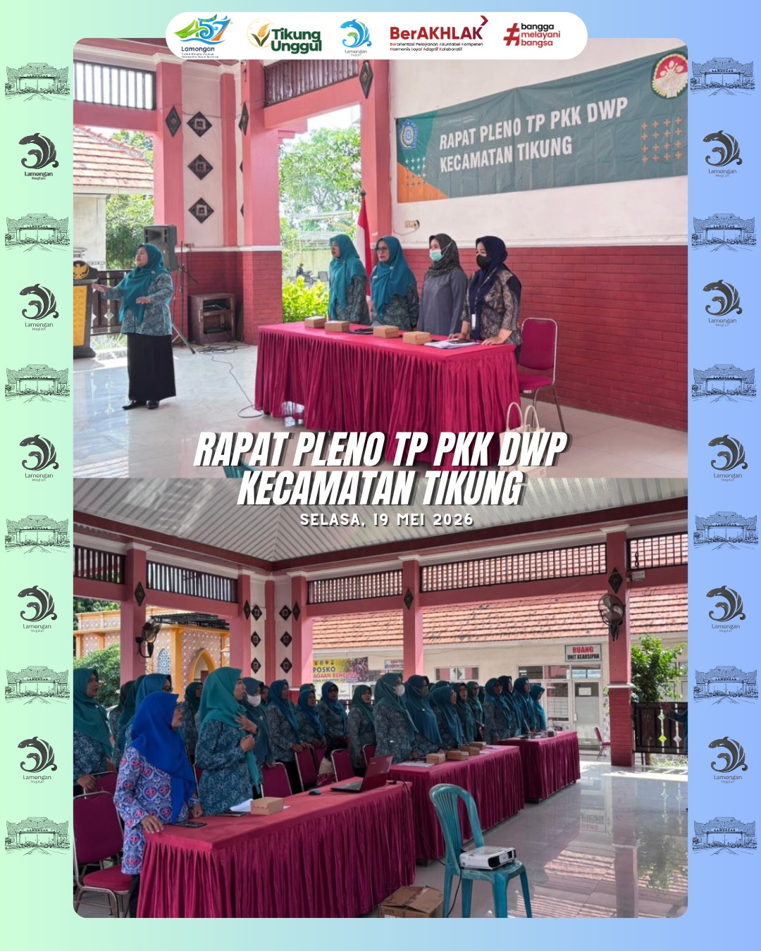 Foto: Pelaksanaan Rapat Pleno TP PKK di Lingkungan Kecamatan (19 Mei 2026)