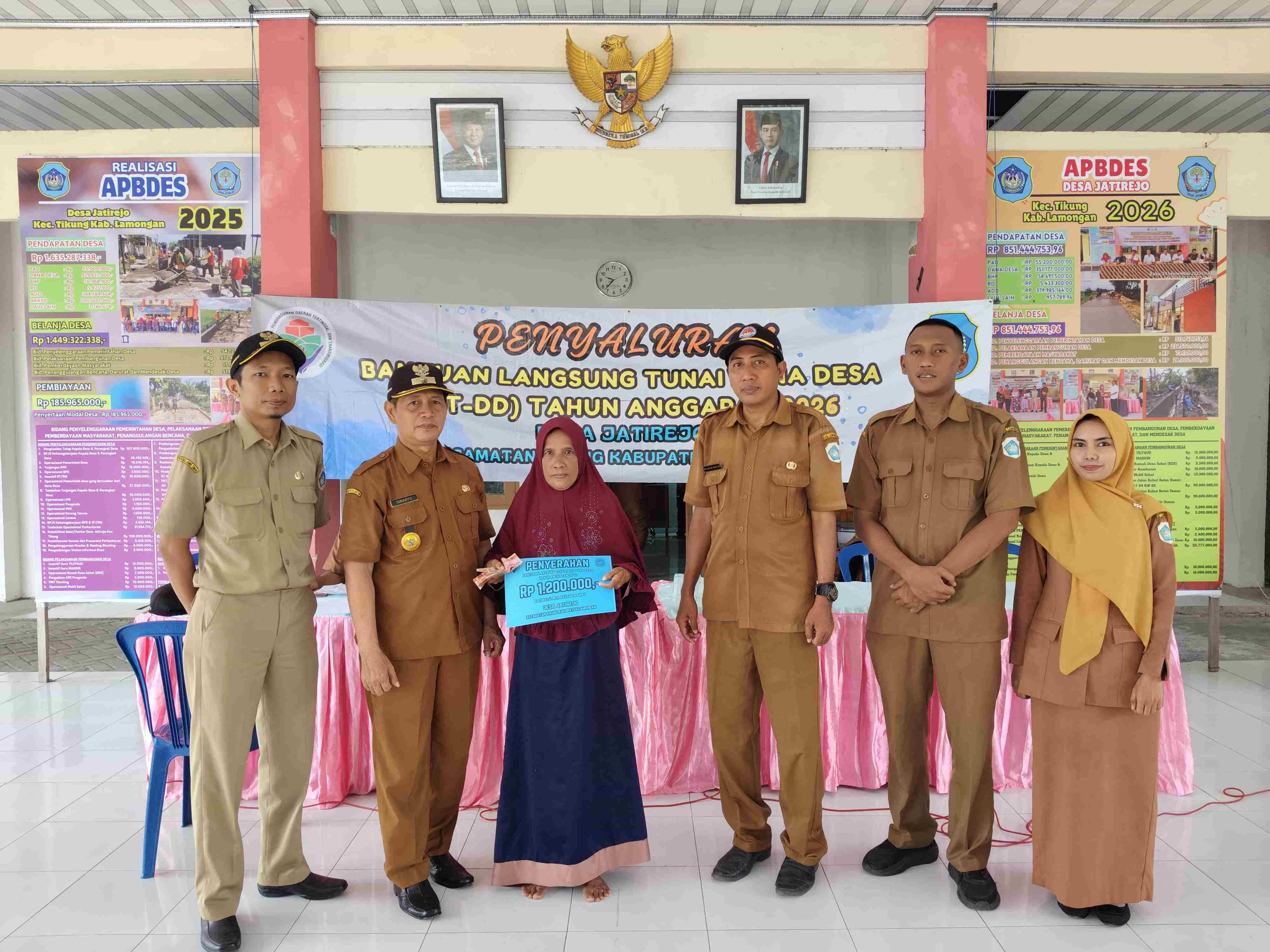 Foto: Penyaluran BLT Dana Desa Tahap I Bulan Januari–April 2026 di Desa Jatirejo (24 April 2026)