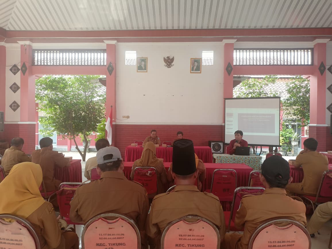 Foto: Sosialisasi Penetapan dan Penegasan Batas Desa oleh Dinas PMD di Kecamatan Tikung