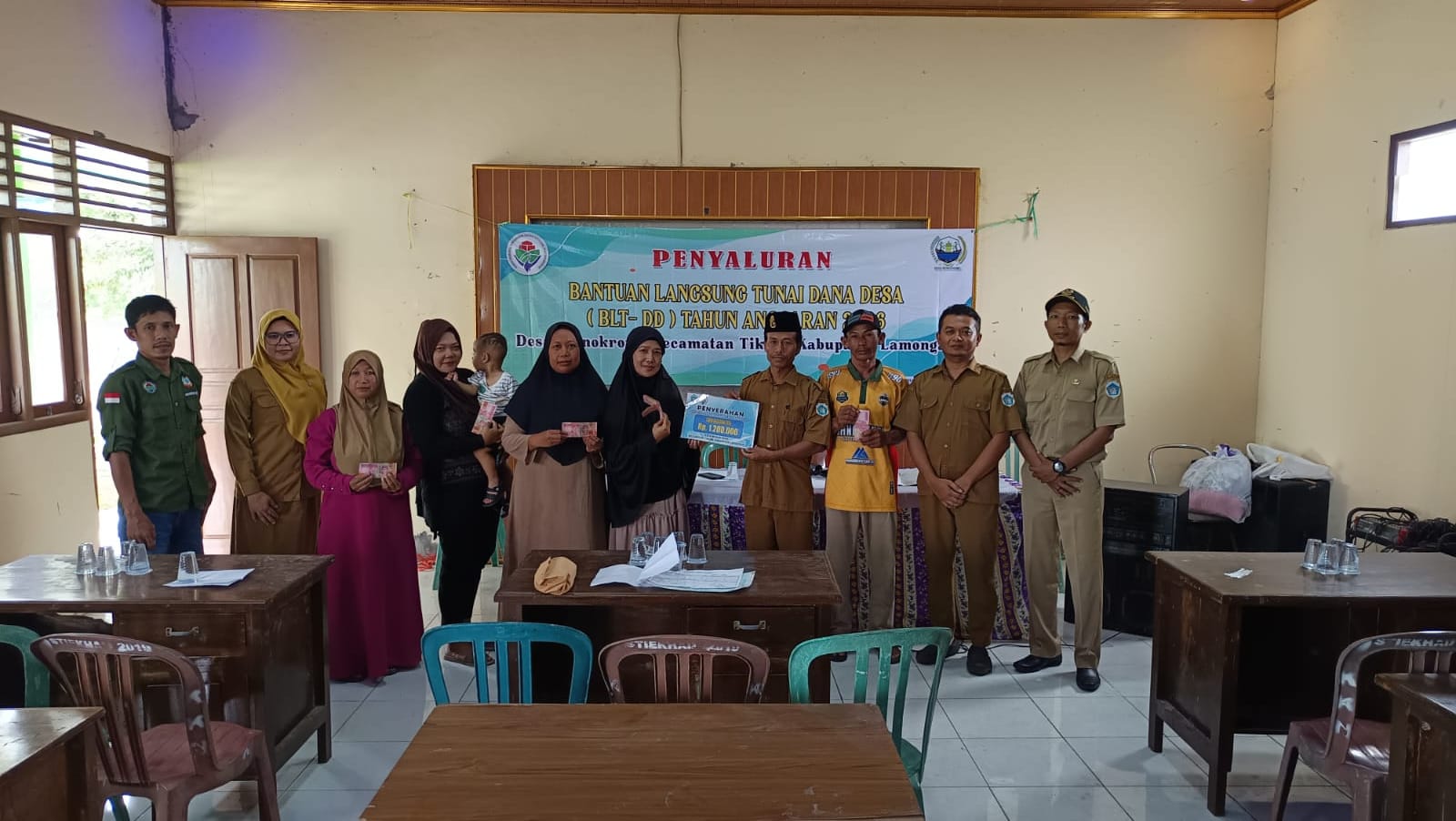 Foto: Penyaluran BLT Dana Desa Tahap I Bulan Januari–April 2026 di Desa Wonokromo (28 April 2026)