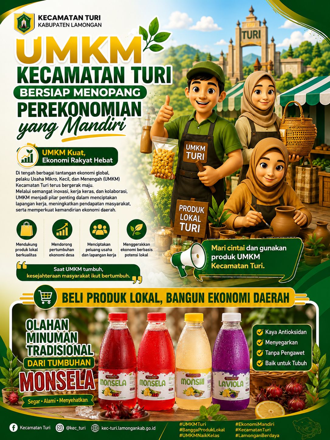 Foto: Olahan Minuman Tradisional MONSELA, Inovasi UMKM Lokal yang Menyegarkan dari Kecamatan Turi