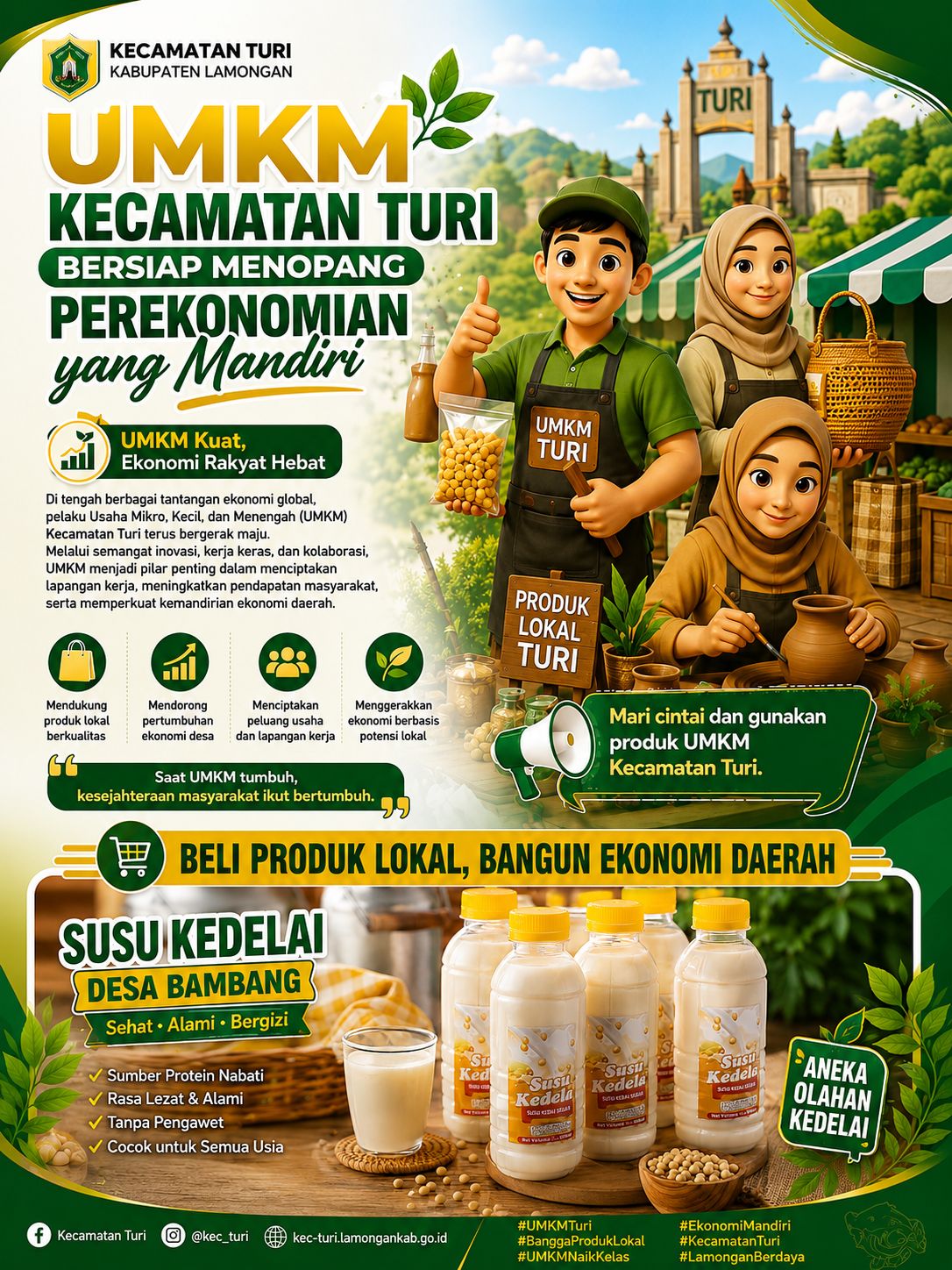Foto: Susu Kedelai Desa Bambang, Produk UMKM Sehat dan Bergizi dari Kecamatan Turi