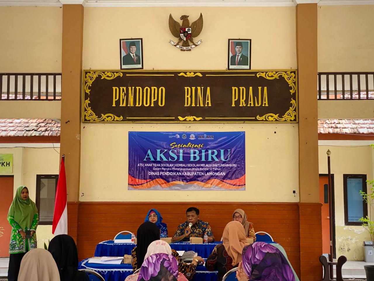 Foto: Sosialisasi Aksi Biru ATS (Anak Tidak Sekolah) Kembali Sekolah Melalui Bakti Insan Guru