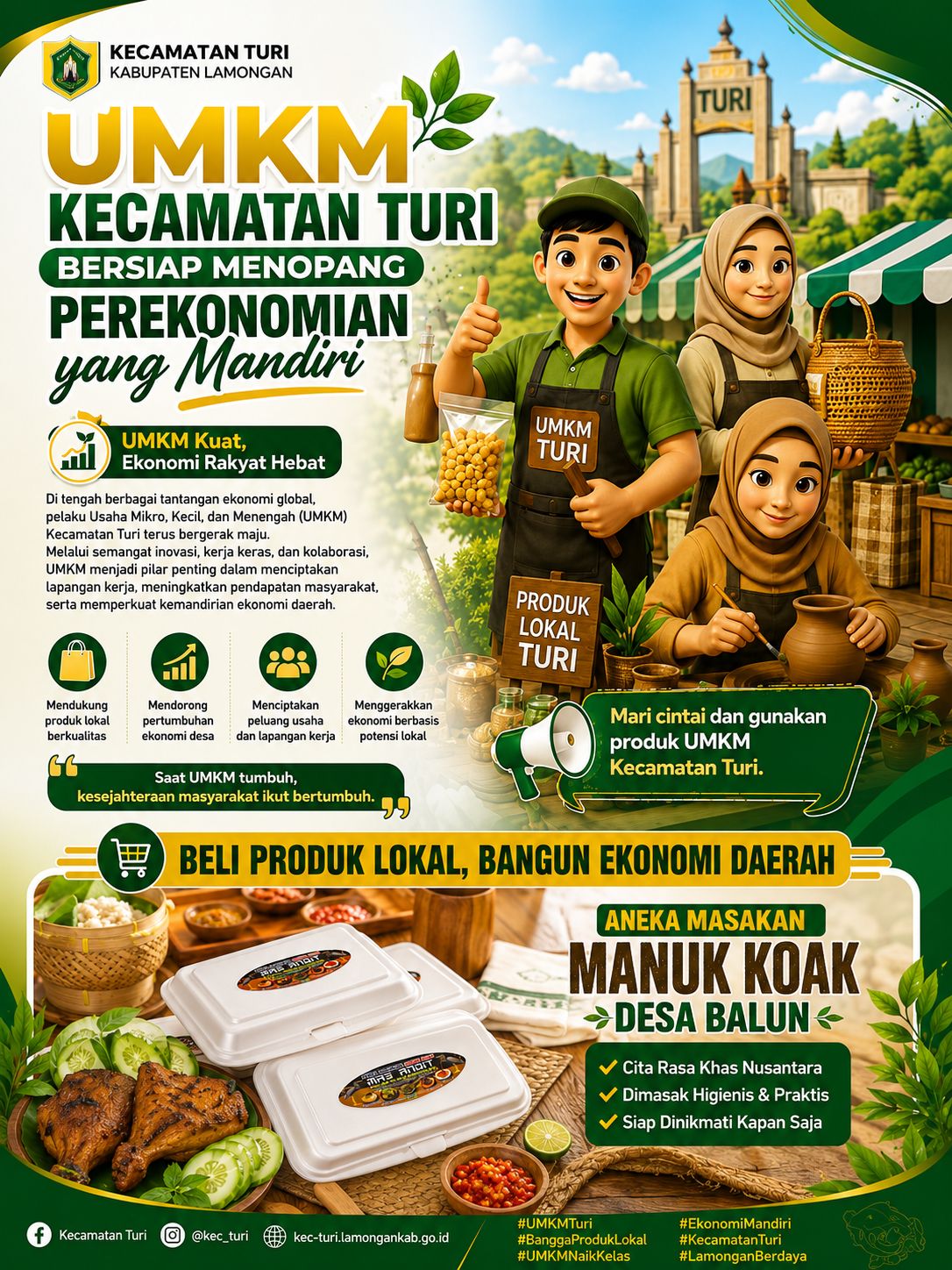 Foto: Aneka Masakan Manuk Koak Desa Balun, Kuliner Khas yang Mengangkat Potensi UMKM Kecamatan Turi