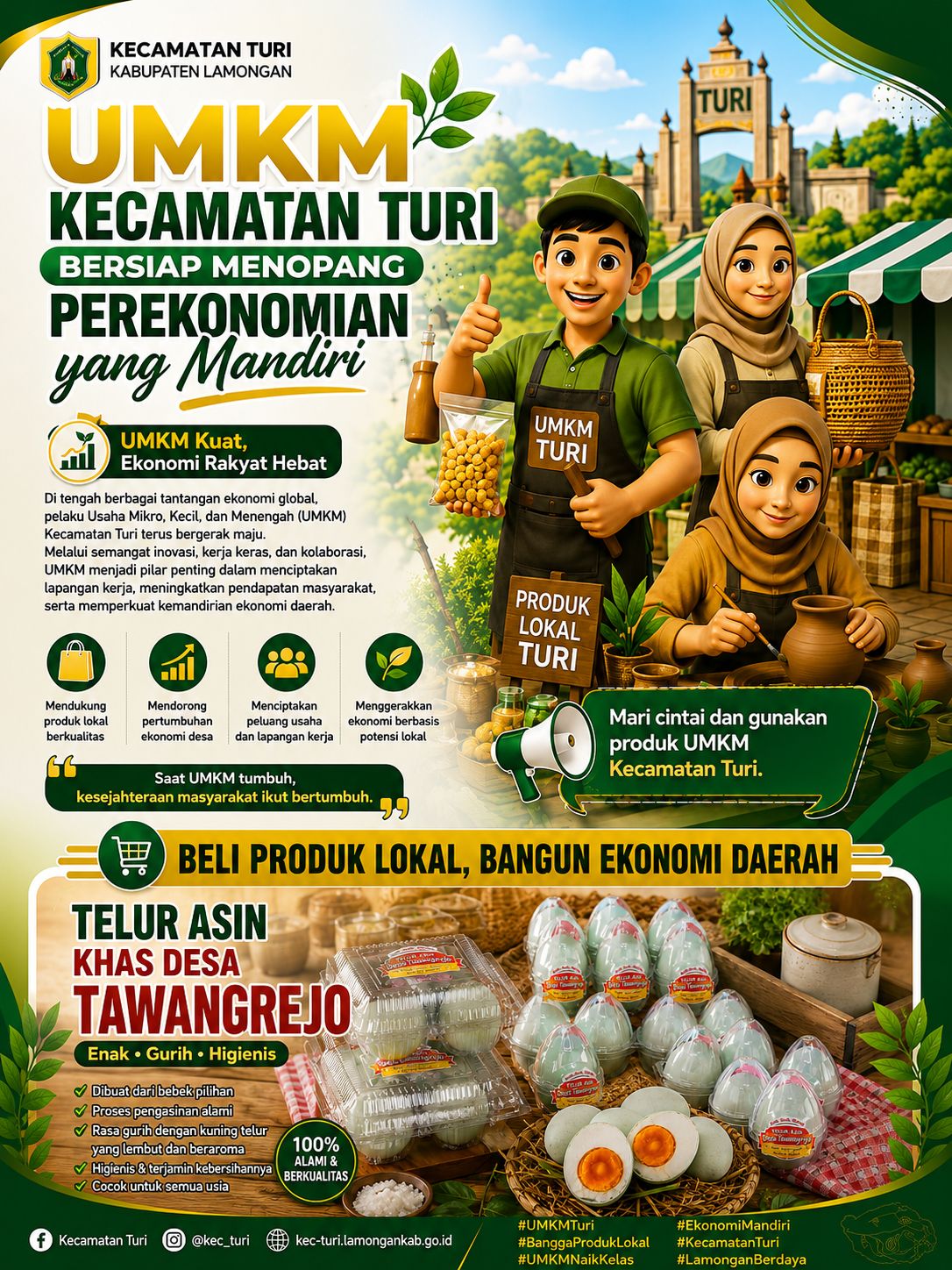 Foto: UMKM Kecamatan Turi Perkenalkan Telur Asin Khas Desa Tawangrejo, Lezat dan Berkualitas