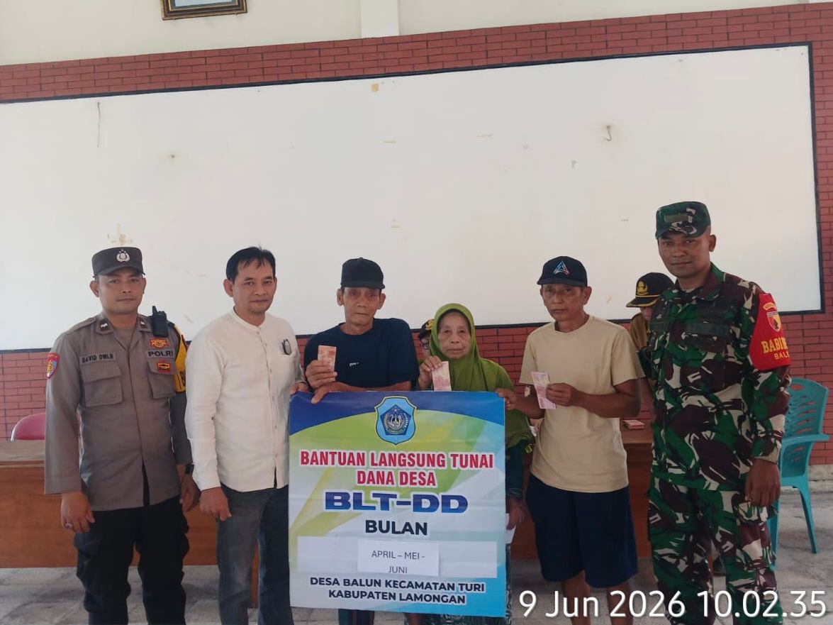 Foto: Penyaluran BLT Dana Desa Tahun Anggaran 2026 di Desa Balun Berlangsung Tertib dan Tepat Sasaran