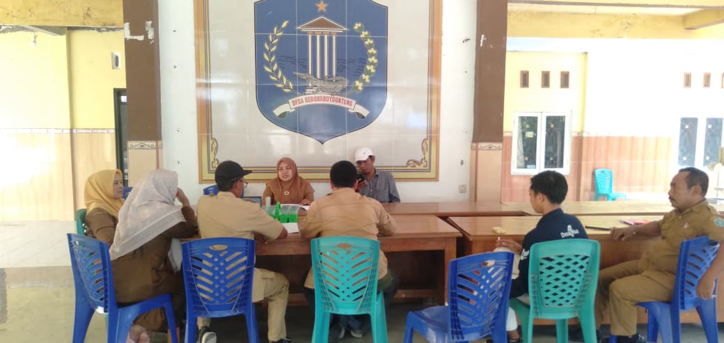 Foto: MONITORING DAN EVALUASI DANA DESA TAHAP I TAHUN 2026 DI DESA GEDONGBOYOUNTUNG
