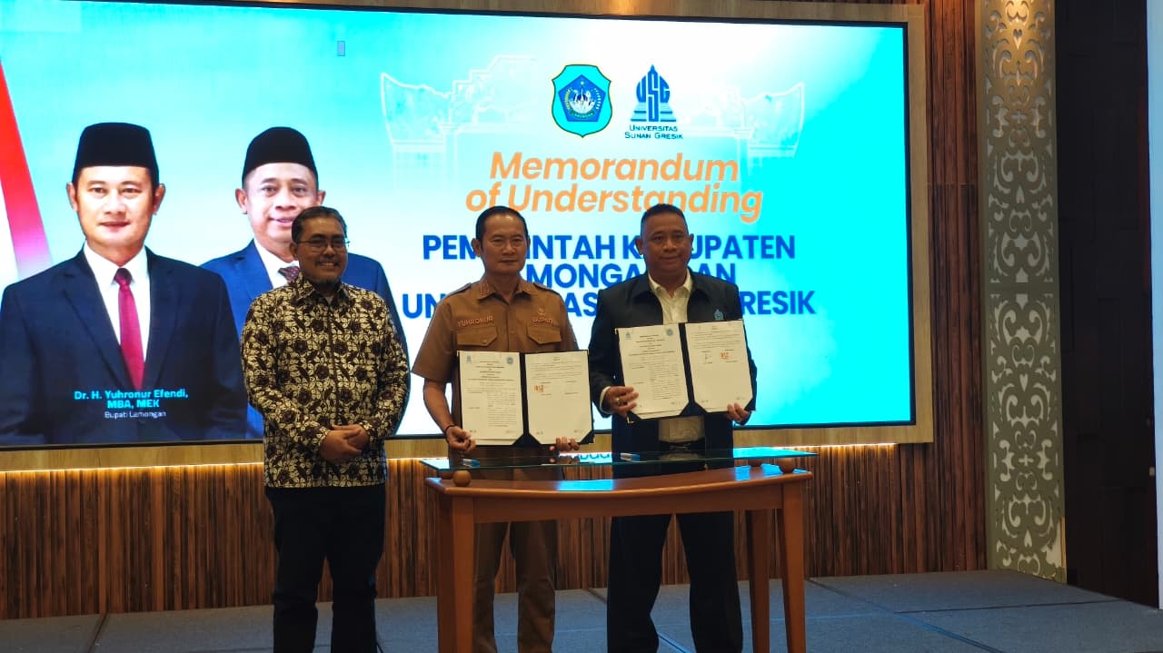 Penandatanganan Nota Kesepahaman (MoU) antara Pemerintah Kabupaten Lamongan dengan Universitas Sunan Gresik