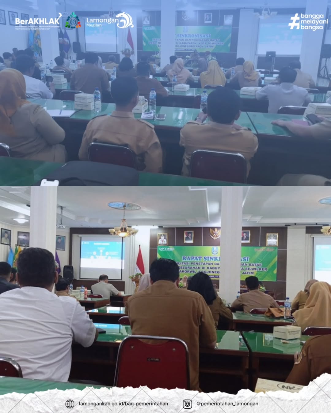 Rapat Sinkronisasi Fasilitasi Penetapan Dan Penegasan Batas Desa/Kelurahan Di Kabupaten/Kota Se-Wilker Bakorwil II Bojonegoro Provinsi Jawa Timur