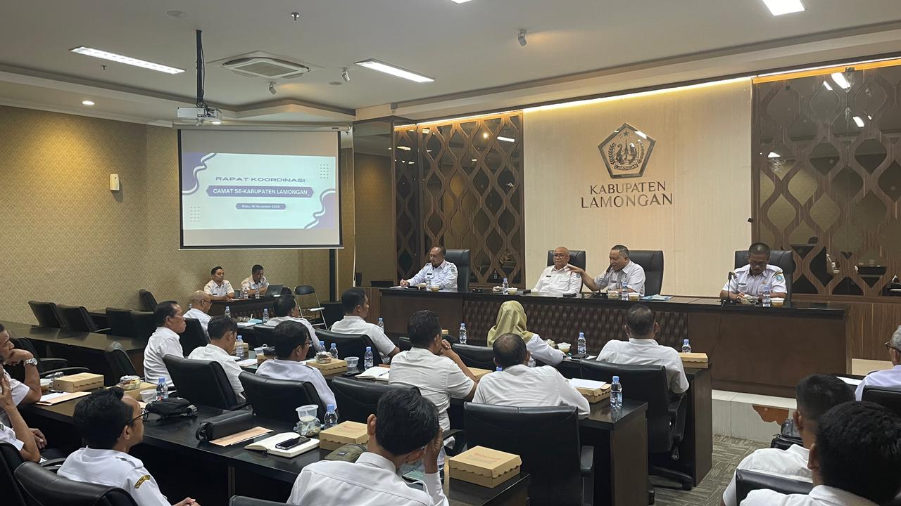 Rapat Koordinasi Camat Se-Kabupaten Lamongan
