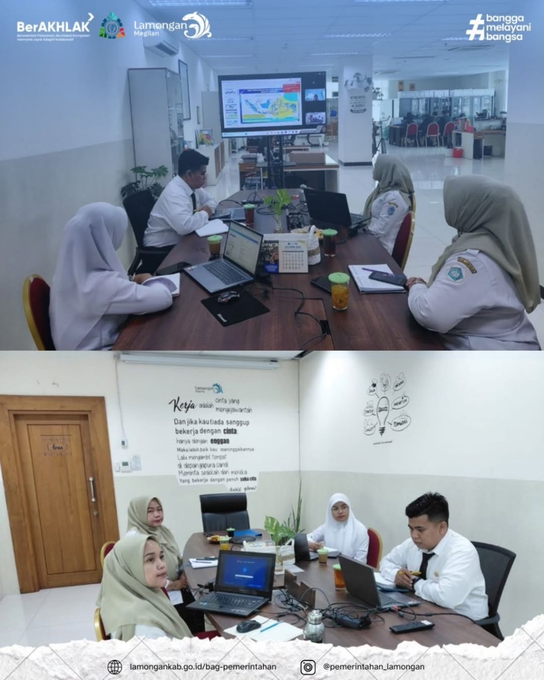 Zoom Meeting Evaluasi Penerapan dan Penetapan Target SPM Bidang Sosial