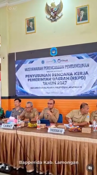 Musyawarah Perencanaan Pembangunan (Musrenbang) Kecamatan Glagah