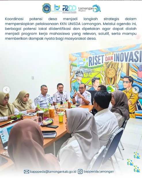 KOORDINASI POTENSI DESA DALAM PERSIAPAN KKN UNISDA (UNIVERSITAS ISLAM DARUL ULUM) LAMONGAN
