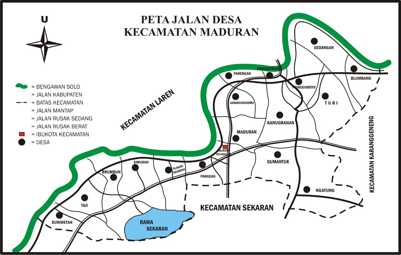 Peta Kecamatan Maduran