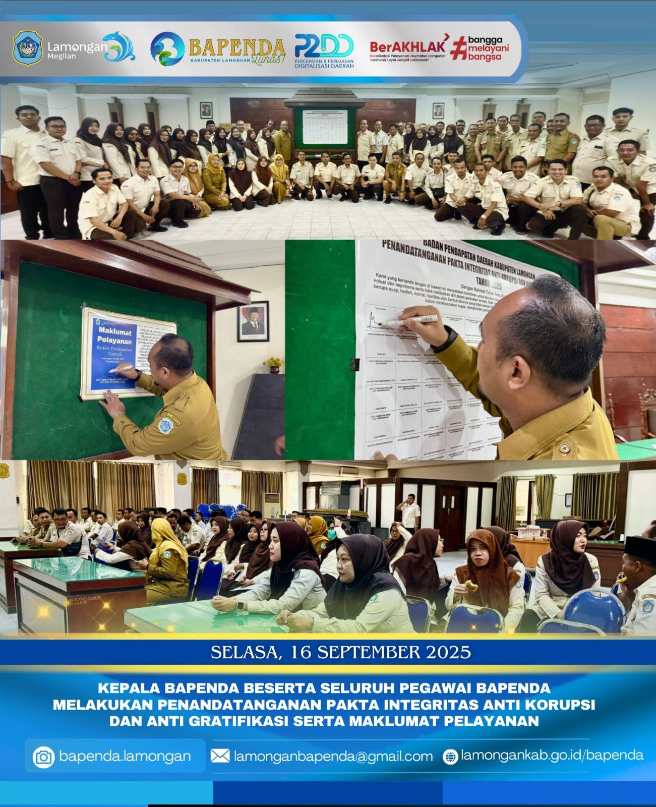 PAKTA INTEGRITAS BAPENDA 2025