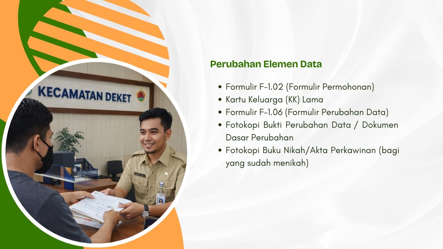 Perubahan Elemen Data Kependudukan