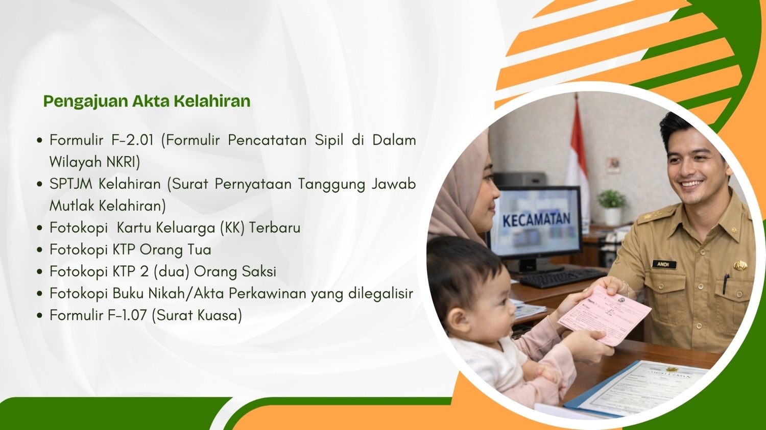 Pengajuan Akta Kelahiran