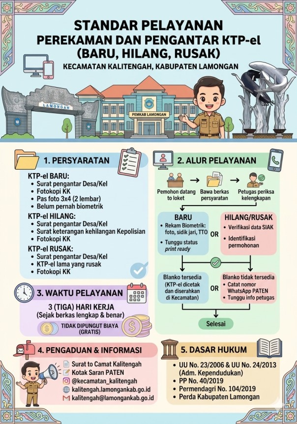 Perekaman dan Pengantar KTP-el (Baru, Hilang, atau Rusak)