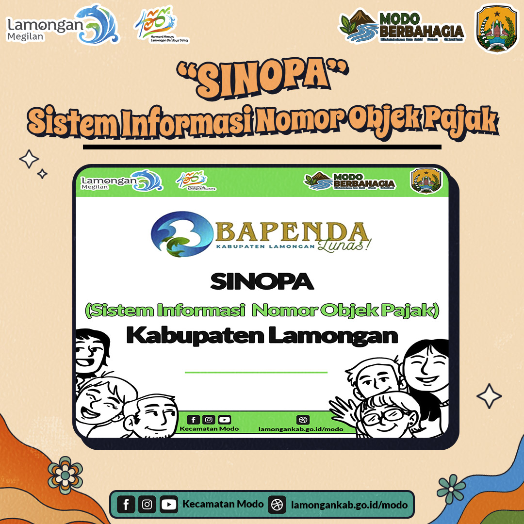 SINOPA (Sistem Informasi Nomor Objek Pajak) Kabupaten Lamongan