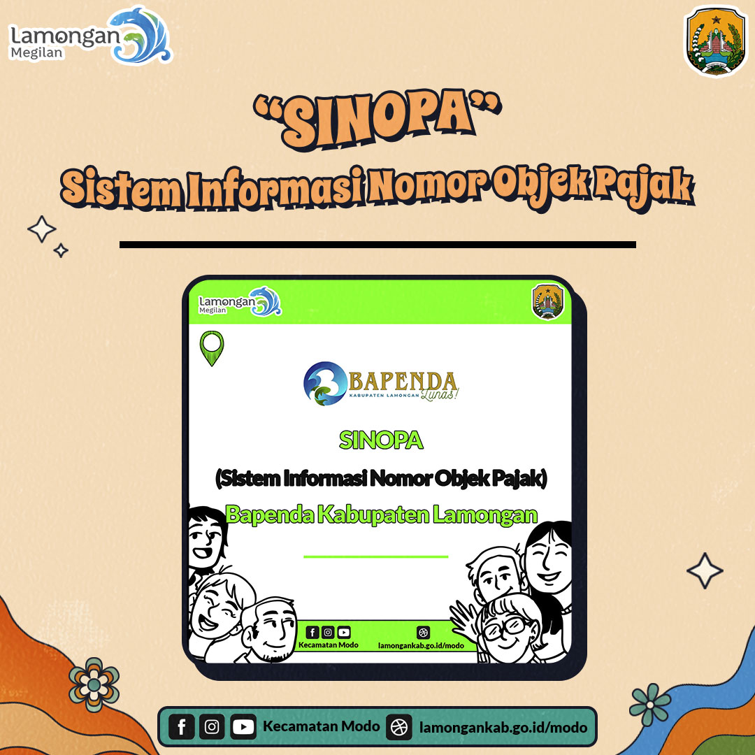 SINOPA (Sistem Informasi Nomor Objek Pajak) Kabupaten Lamongan