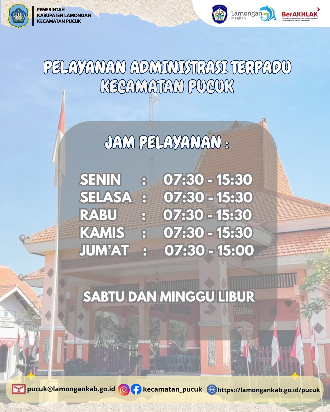 JAM PELAYANAN ADMINISTRASI TERPADU