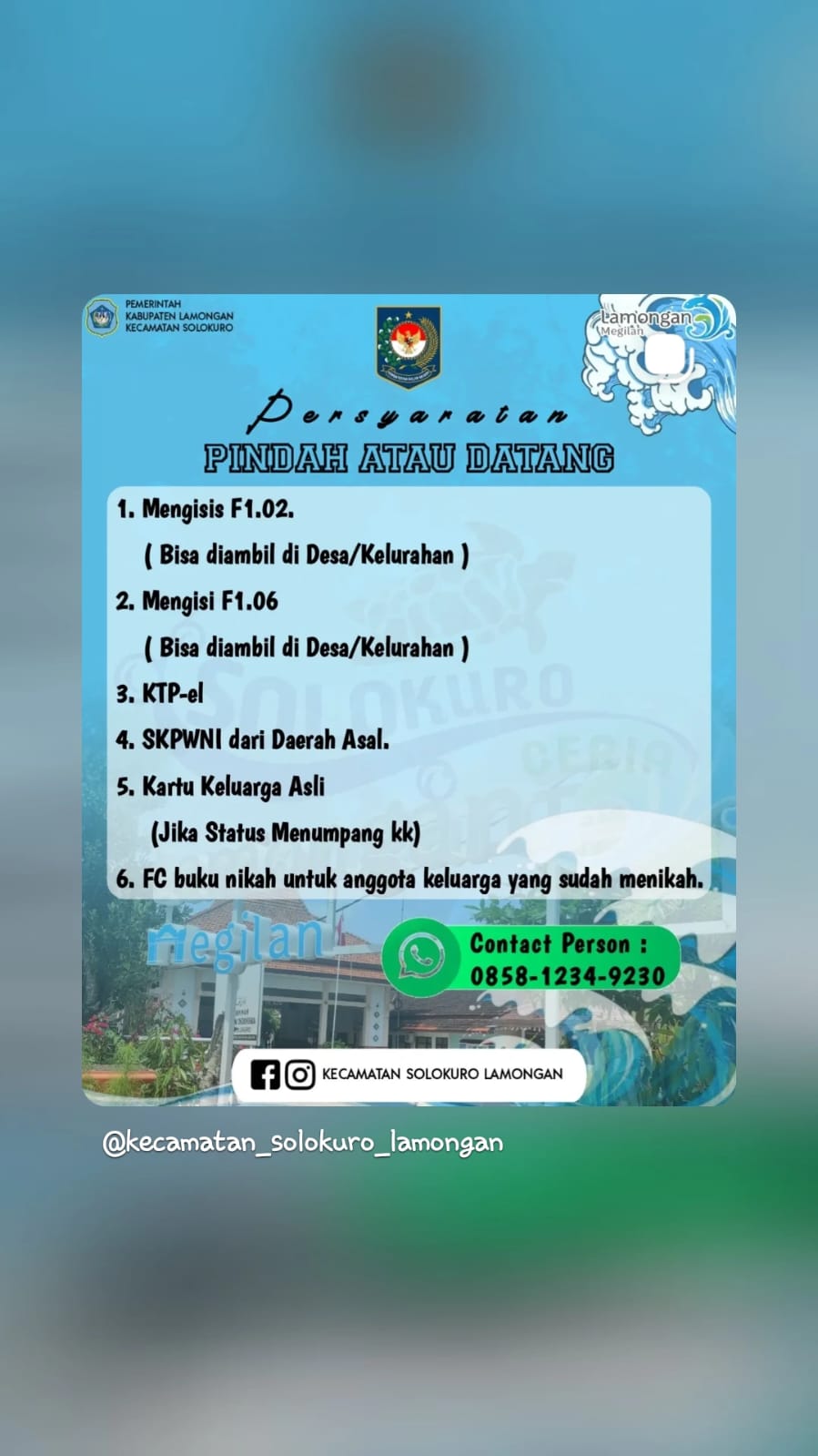 Layanan Kependudukan (Pindah atau Datang)
