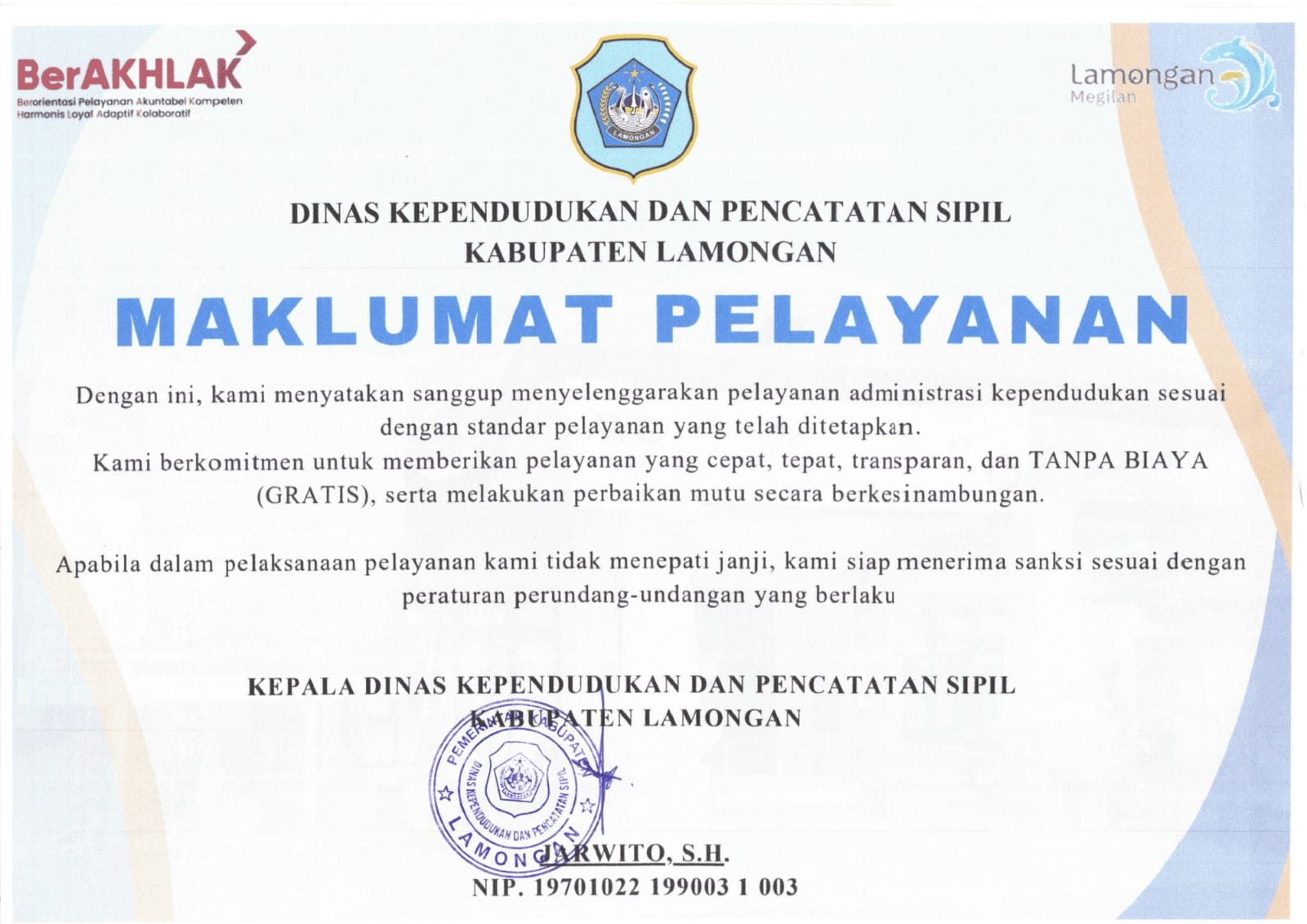Maklumat Pelayanan