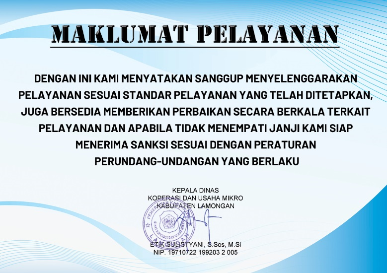 Maklumat Pelayanan