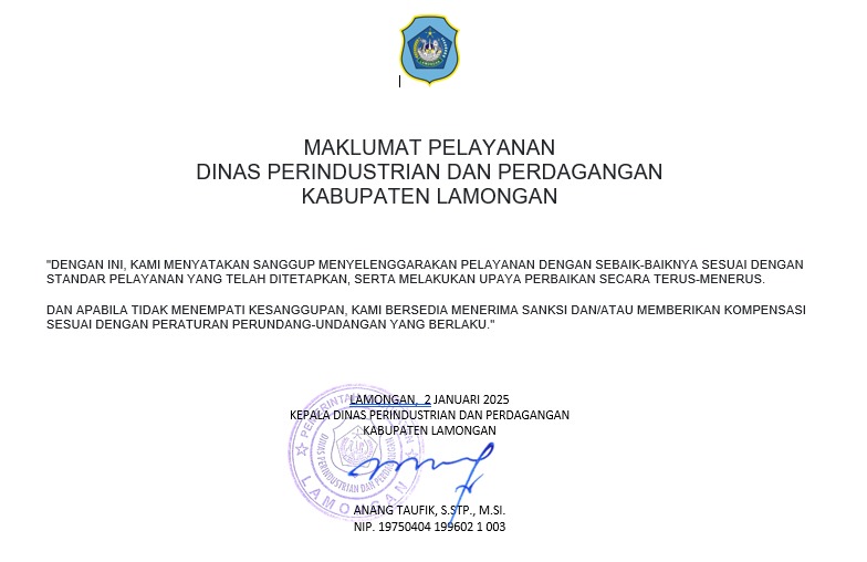 Maklumat Pelayanan
