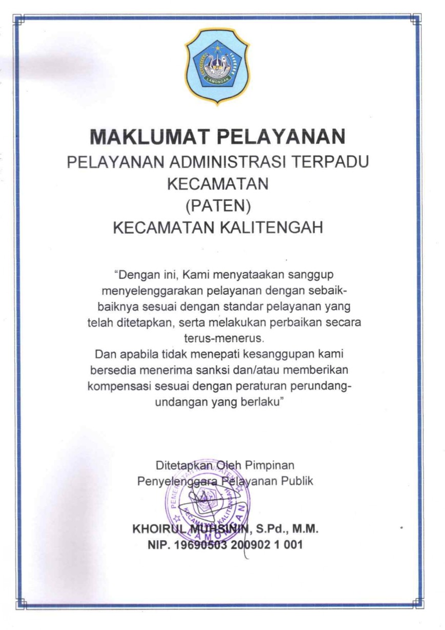 Maklumat Pelayanan