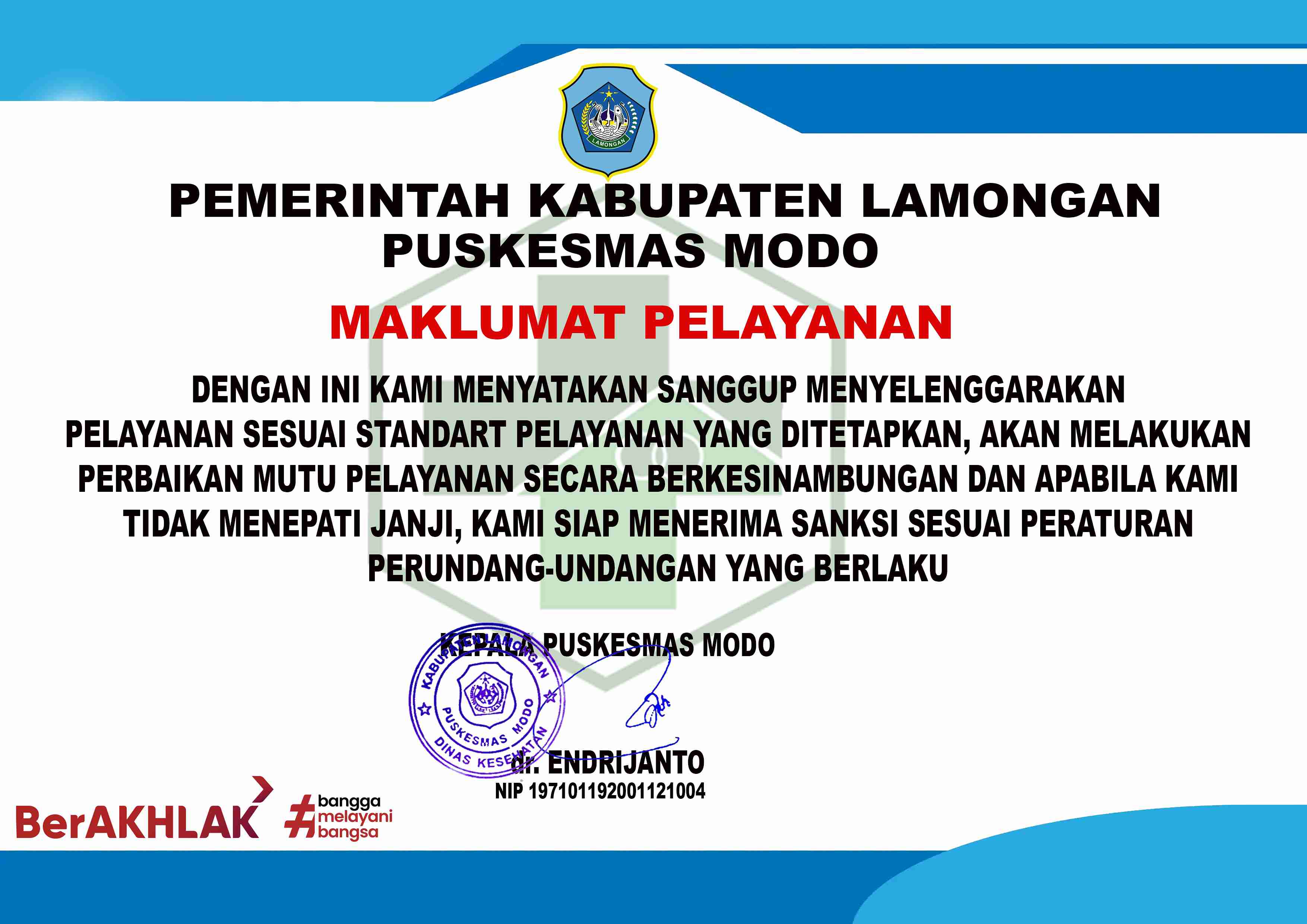 Maklumat Pelayanan
