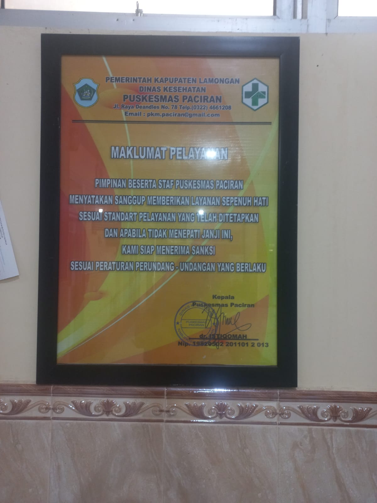 Maklumat Pelayanan